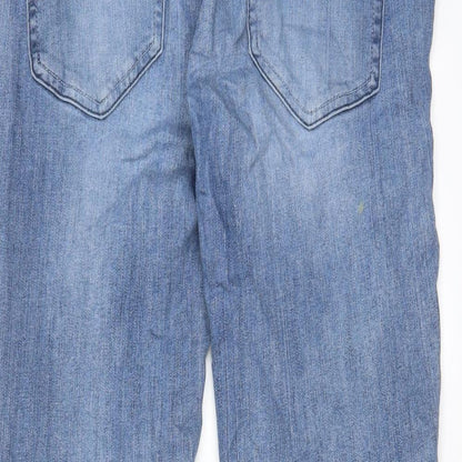 Denim & Co. Mens Blue Cotton Straight Jeans Size 30 in L32 in Slim Button - Pockets