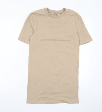 Mens UK Size S Boohoo Beige  T-Shirt