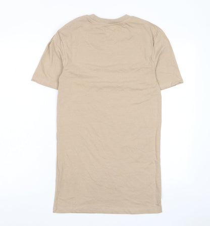 Mens UK Size S Boohoo Beige  T-Shirt