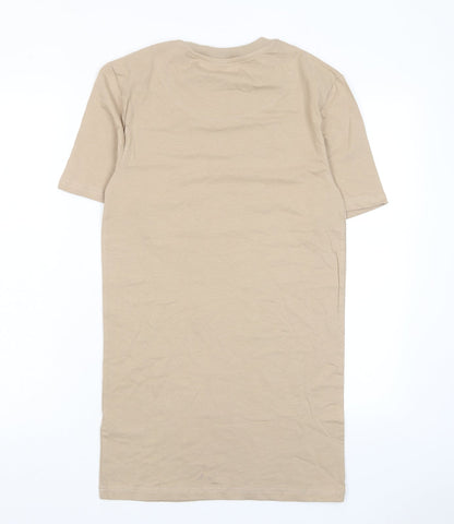 Mens UK Size S Boohoo Beige  T-Shirt