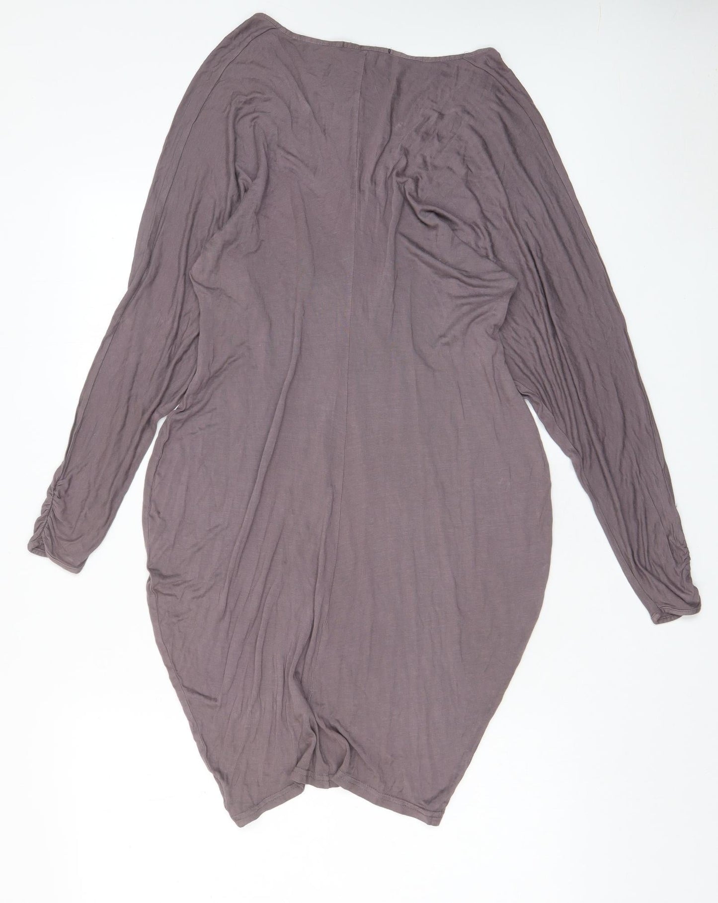 ASOS Womens Brown Viscose A-Line Size 8 V-Neck Pullover