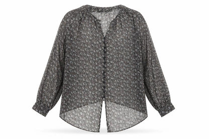 Womens UK Size S Zara Black Basic Button-Up