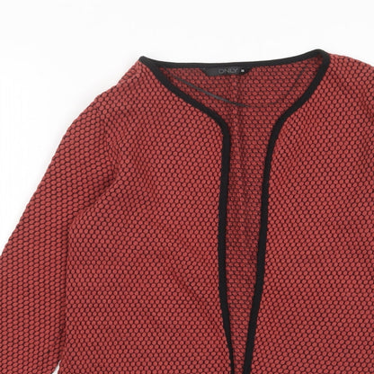 Womens UK Size XS Only Red Cardigan Jumper