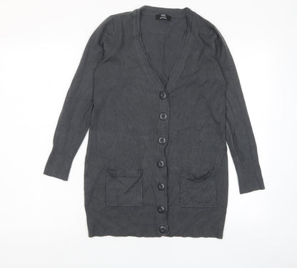 Womens UK Size 10 Marks and Spencer Grey Cardigan Jumper