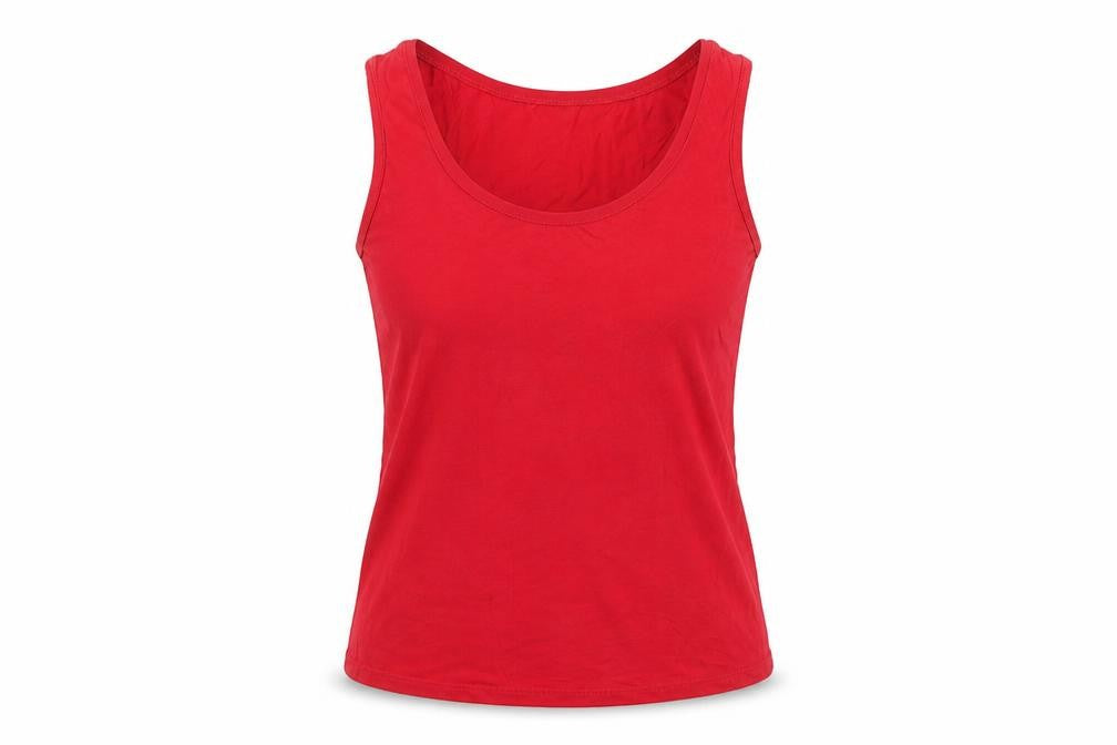 Womens UK Size S Oasis Red Basic Tank