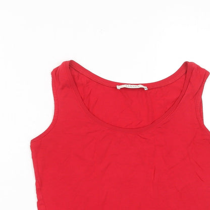 Womens UK Size S Oasis Red Basic Tank