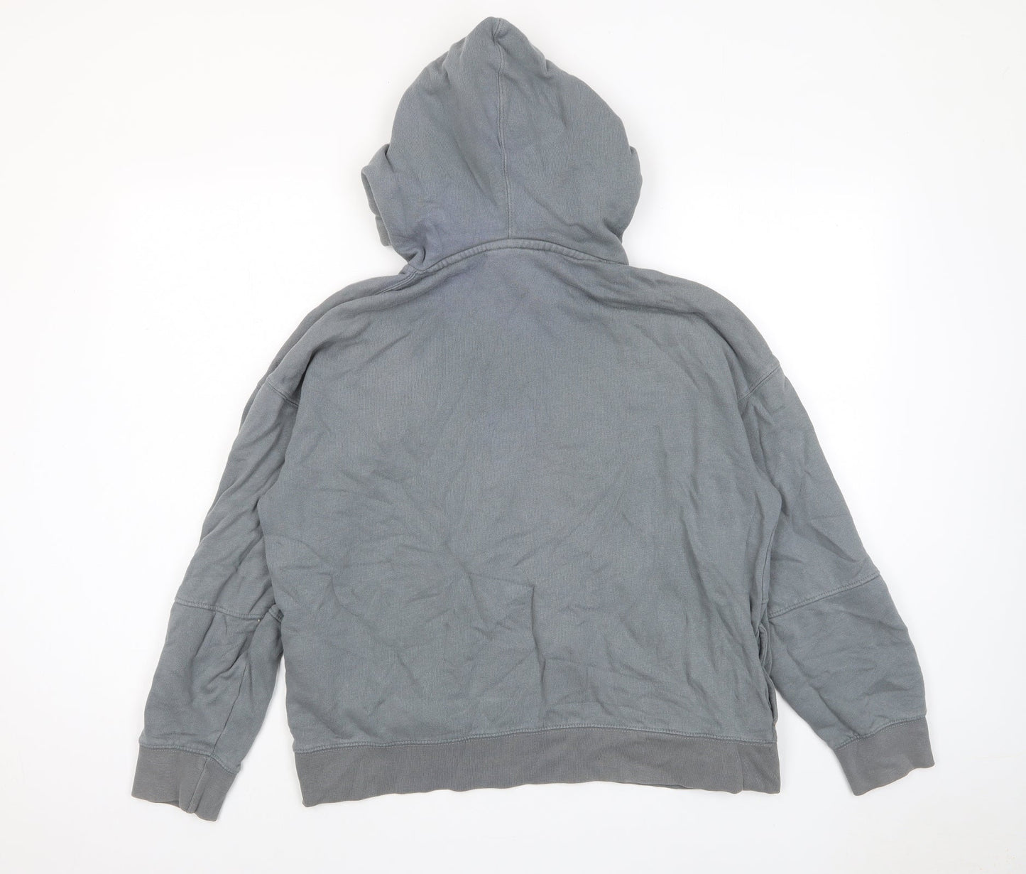 Commun Culture Mens Grey Cotton Pullover Hoodie Size S - Pockets