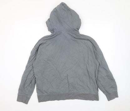 Commun Culture Mens Grey Cotton Pullover Hoodie Size S - Pockets
