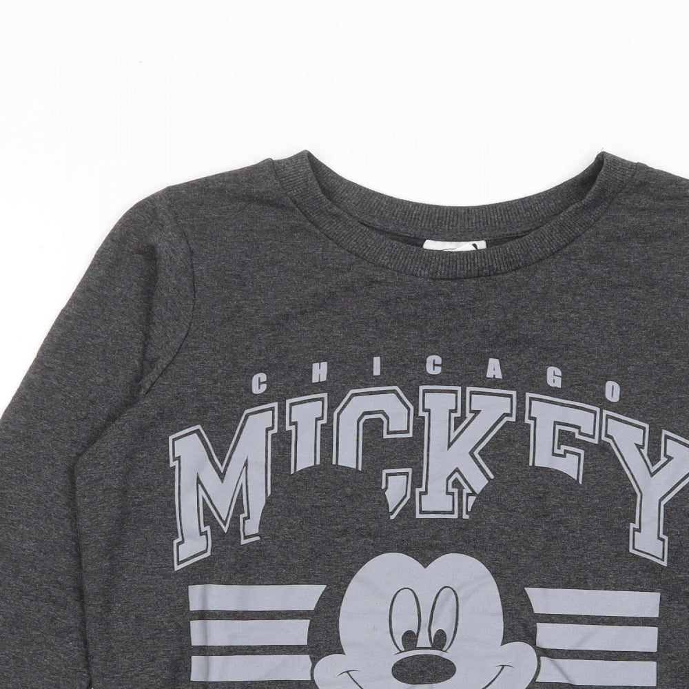 Womens UK Size 8 Disney Grey Pullover Sweatshirt