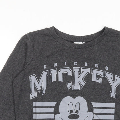 Womens UK Size 8 Disney Grey Pullover Sweatshirt