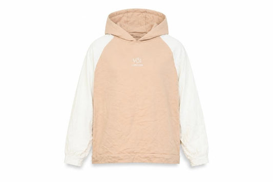 Voi Womens Pink Cotton Pullover Hoodie Size M Pullover - Logo, Embroided