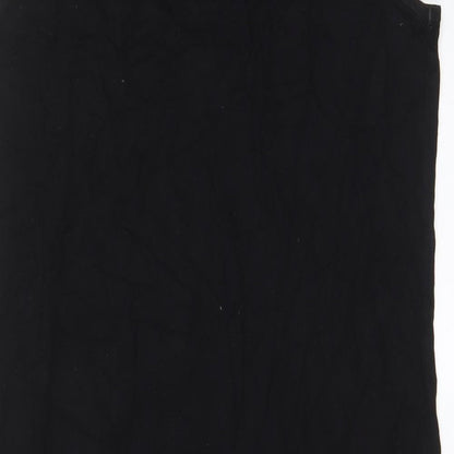 Sparkle & Fade Womens Black Viscose A-Line Size M Scoop Neck Pullover