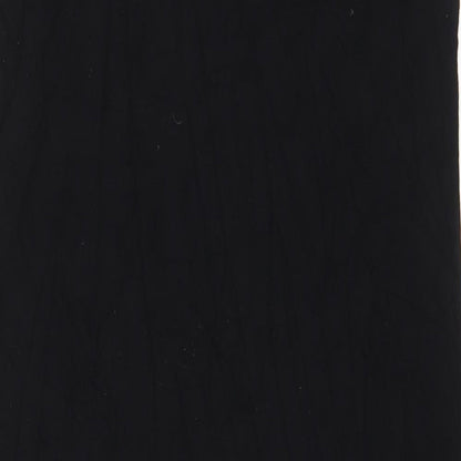 Sparkle & Fade Womens Black Viscose A-Line Size M Scoop Neck Pullover