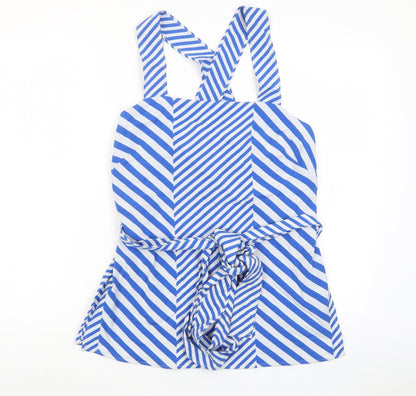 Womens UK Size 10 Marks and Spencer Blue Basic Tank