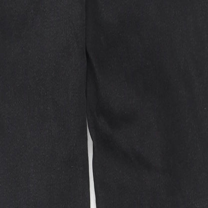 NEXT Womens Black Cotton Skinny Jeans Size 12 L27 in Regular Zip - Jeweled Detail