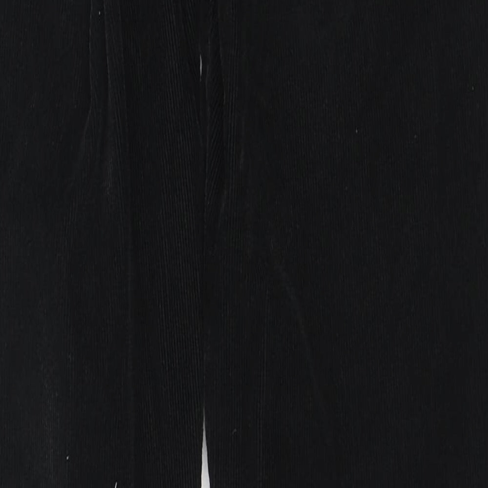 Amazing Woman Womens Black Cotton Trousers Size 10 L29 in Regular Zip