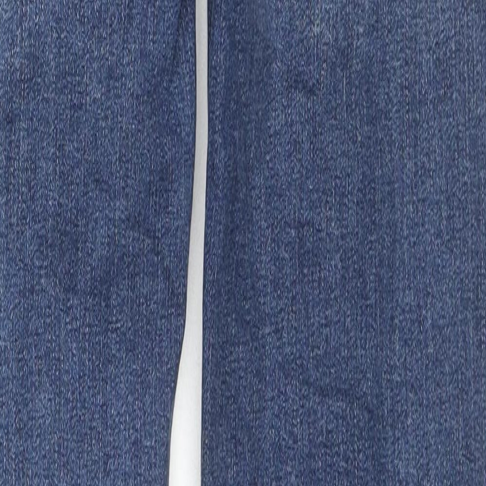 Monki Womens Blue Cotton Skinny Jeans Size 28 L30 in Regular Zip