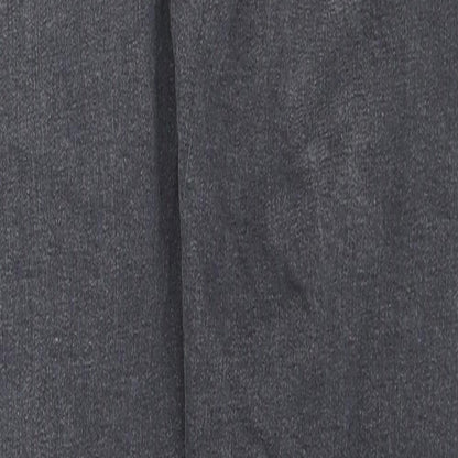 Topshop Womens Black Cotton Skinny Jeans Size 28 in L32 in Regular Zip