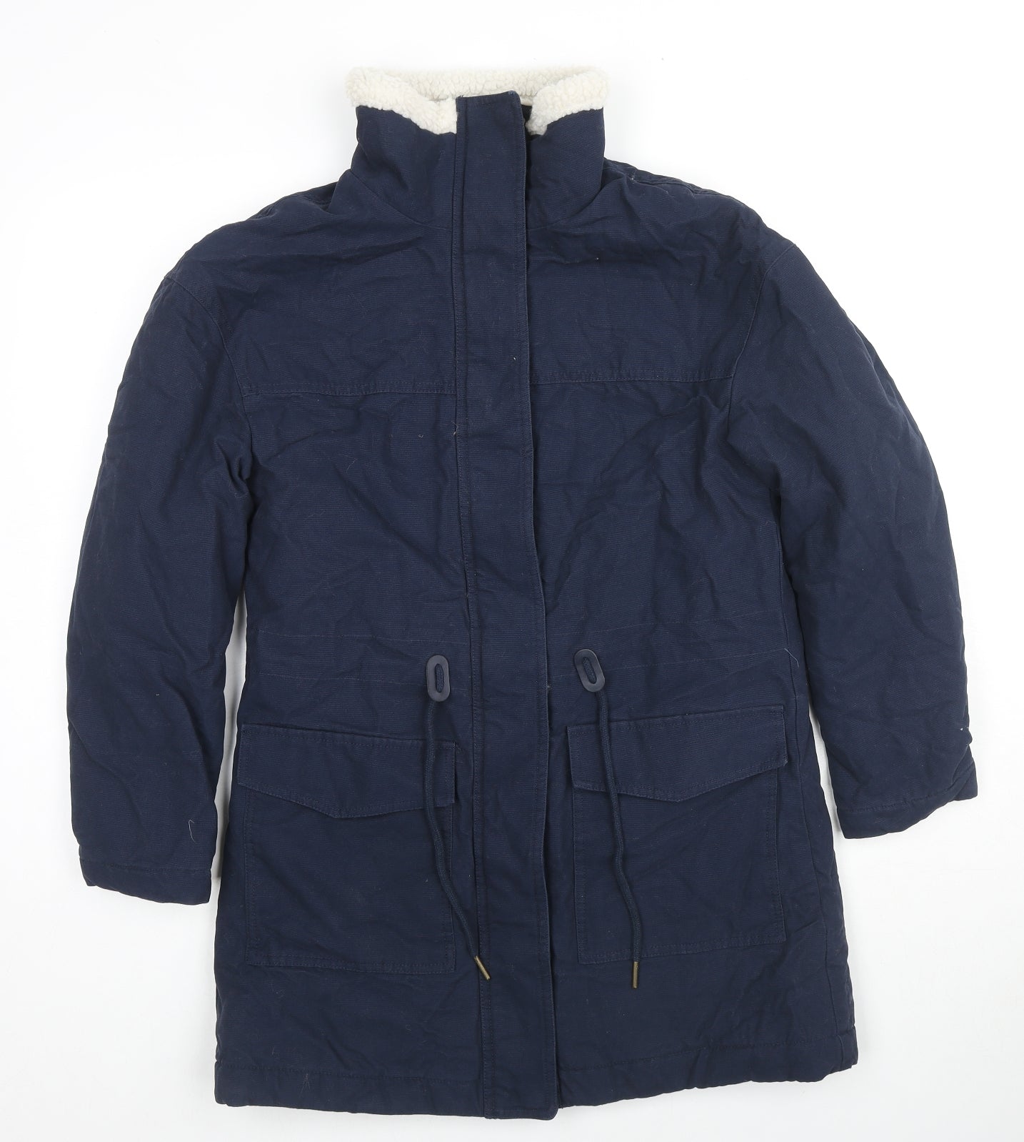Womens UK Size 6 Per Una Blue Parka Coat
