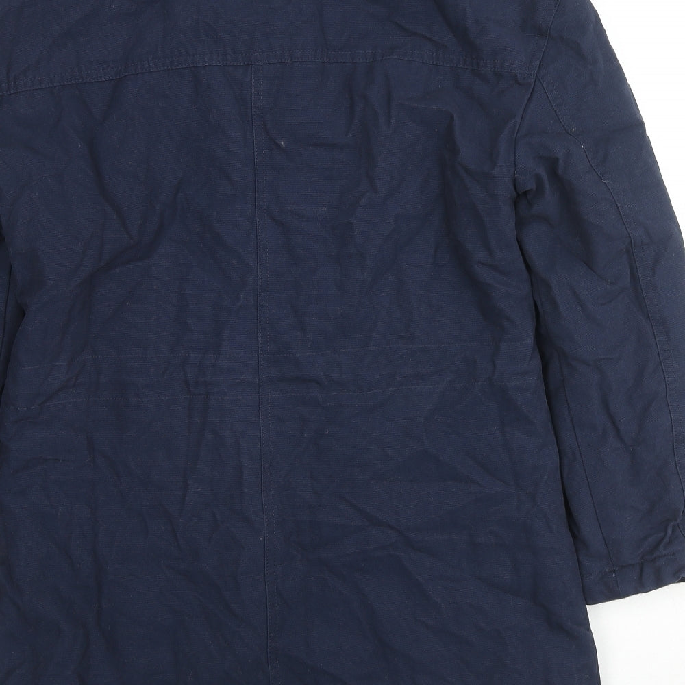 Womens UK Size 6 Per Una Blue Parka Coat