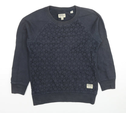 Womens UK Size 6 Jack Wills Black Pullover Sweatshirt