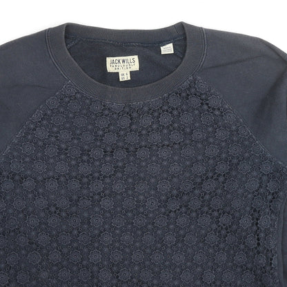 Womens UK Size 6 Jack Wills Black Pullover Sweatshirt