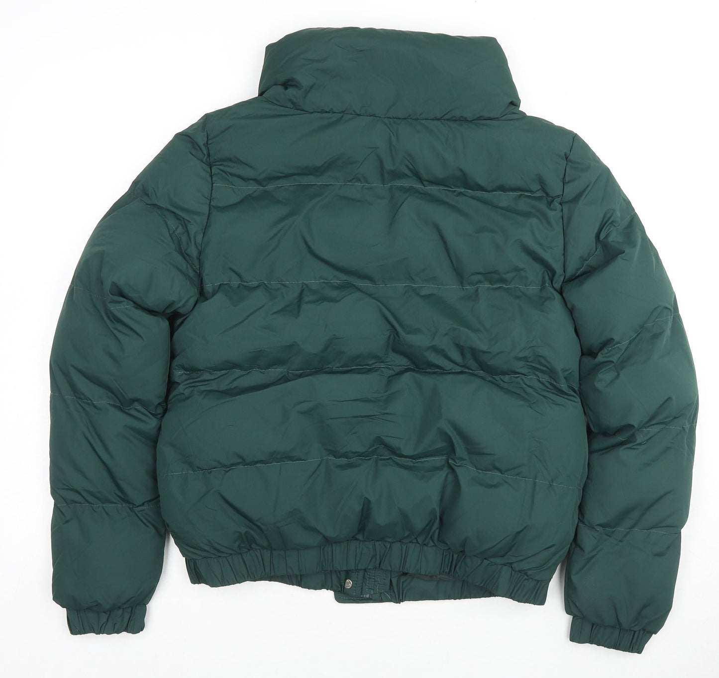 Womens UK Size 10 Brave Soul Green Puffer Jacket
