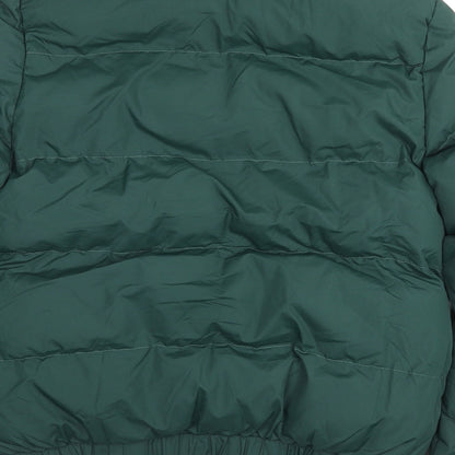 Womens UK Size 10 Brave Soul Green Puffer Jacket