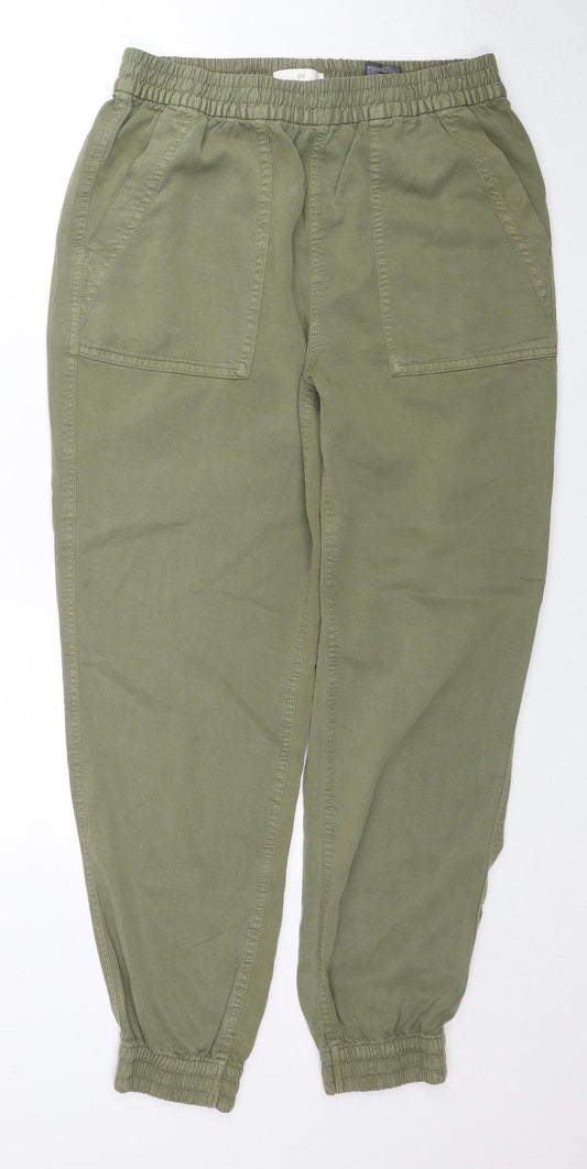 Womens UK Size M H&M Regular Fit Windbreaker Green Trousers