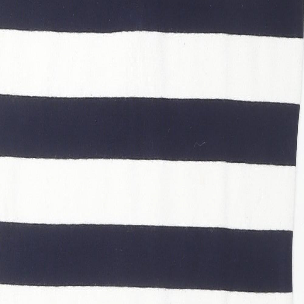 Cherry Coco Womens Black Striped Cotton Tank Dress Size S Round Neck Pullover - Size S/M