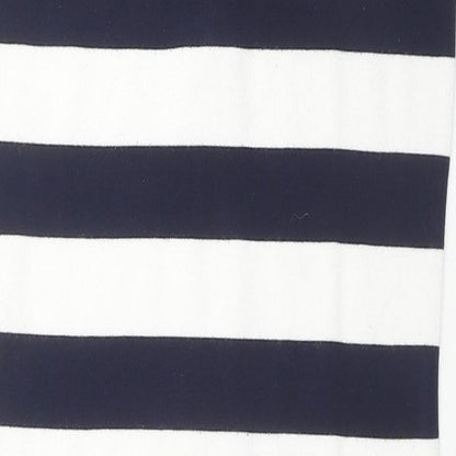 Cherry Coco Womens Black Striped Cotton Tank Dress Size S Round Neck Pullover - Size S/M