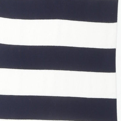 Cherry Coco Womens Black Striped Cotton Tank Dress Size S Round Neck Pullover - Size S/M