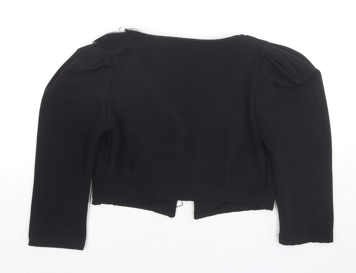 Miss Line Womens Black Jacket Blazer Size M - Beaded Detail