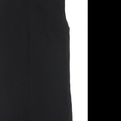 Collection London Womens Black Polyester Trapeze & Swing Size 8 Round Neck Zip