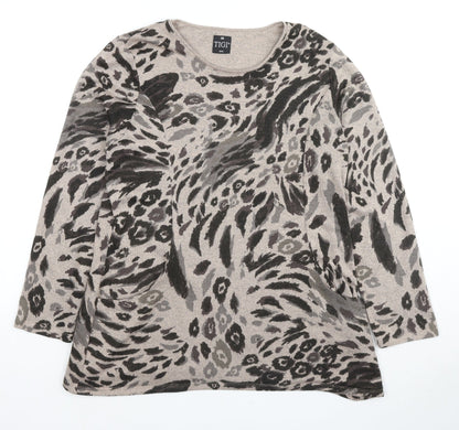 Womens UK Size 10 TIGI Beige Tunic Jumper