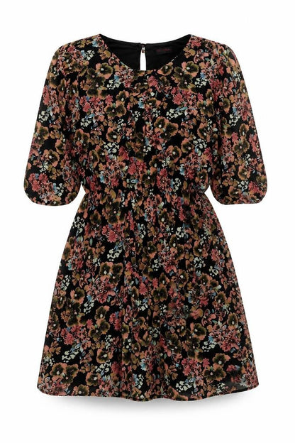 Miss Selfridge Womens Multicoloured Fair Isle Polyester Trapeze & Swing Size 12 Round Neck Button