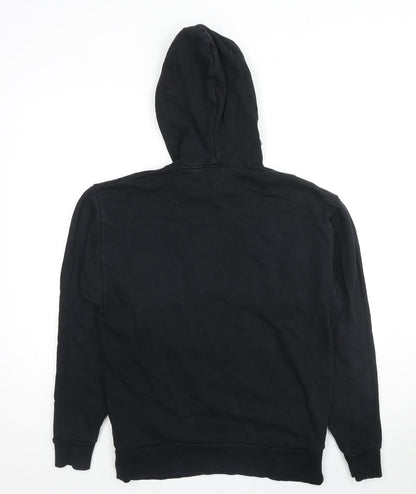 Mens UK Size S COLLUSION Black Pullover Hoodie