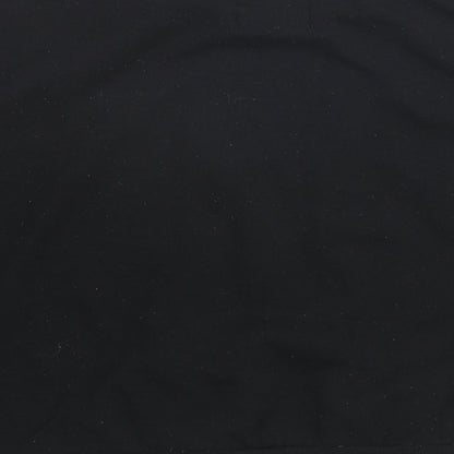 Stranger Things Womens Black Cotton Pullover Sweatshirt Size 6 Pullover - Size 6-8
