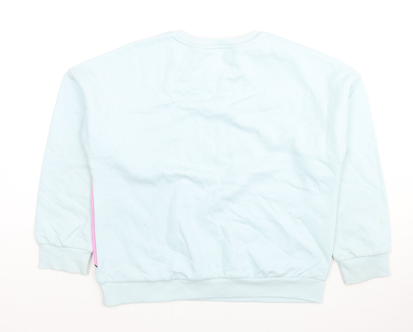 Marks and Spencer Girls Blue Cotton Pullover Sweatshirt Size 10-11 Years Pullover - Percy Pig