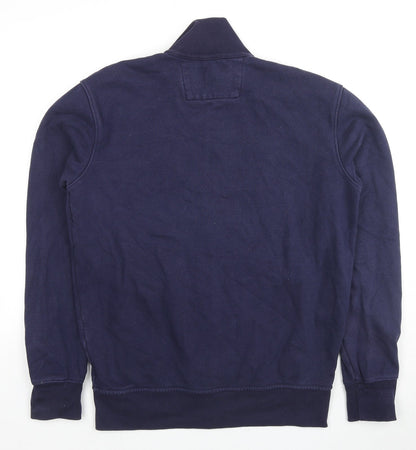 Kirkland Signature Mens Blue Cotton Full Zip Hoodie Size M