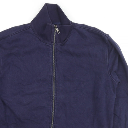Kirkland Signature Mens Blue Cotton Full Zip Hoodie Size M