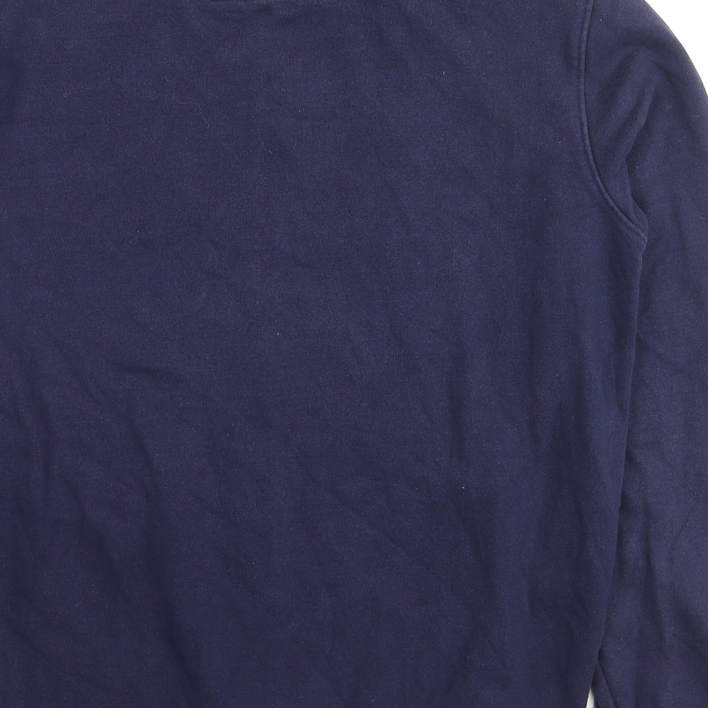 Kirkland Signature Mens Blue Cotton Full Zip Hoodie Size M