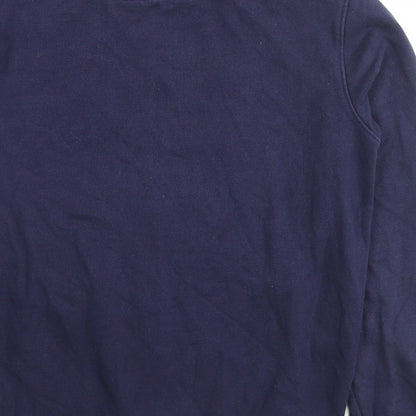 Kirkland Signature Mens Blue Cotton Full Zip Hoodie Size M