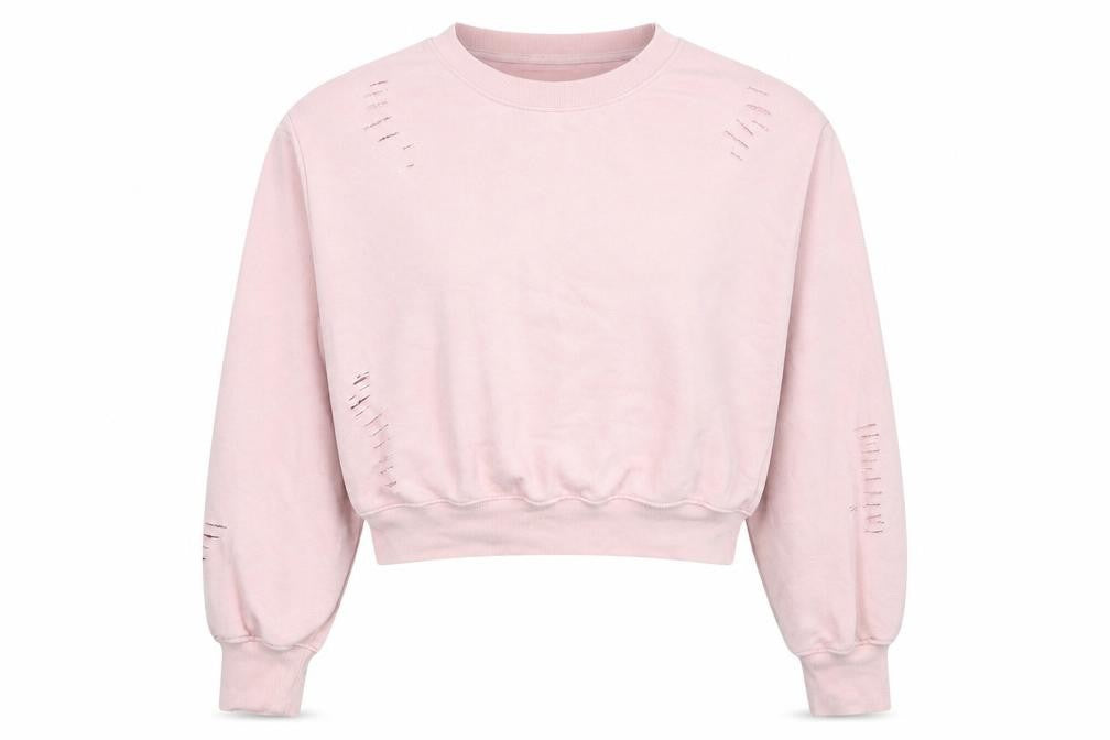 Womens UK Size M Bershka Pink Pullover Sweatshirt