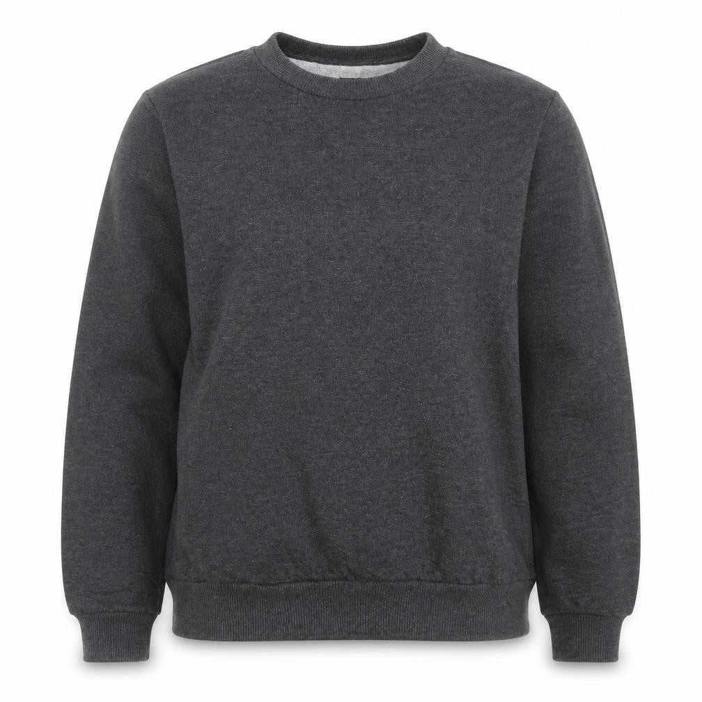 Front view of ASOS women’s grey cotton pullover sweatshirt, size UK 10, pullover