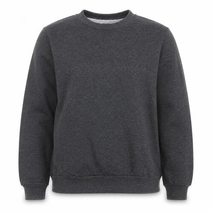 Front view of ASOS women’s grey cotton pullover sweatshirt, size UK 10, pullover