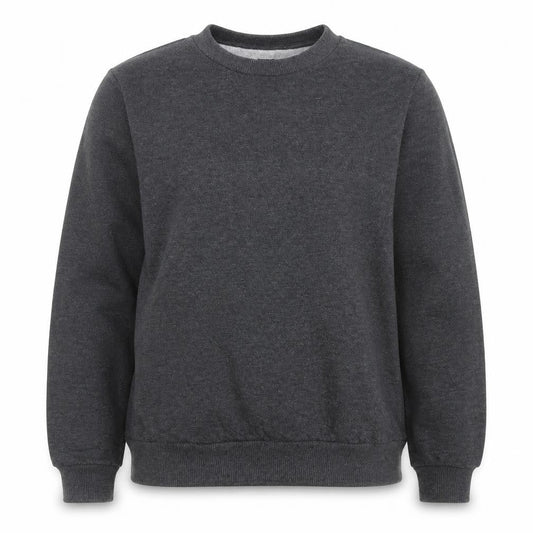 Front view of ASOS women’s grey cotton pullover sweatshirt, size UK 10, pullover