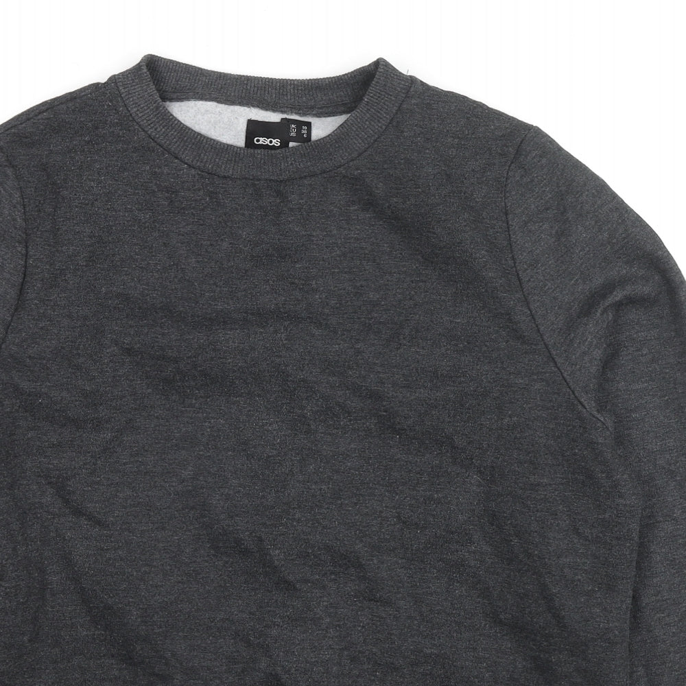 Womens UK Size 10 ASOS Grey Pullover Sweatshirt