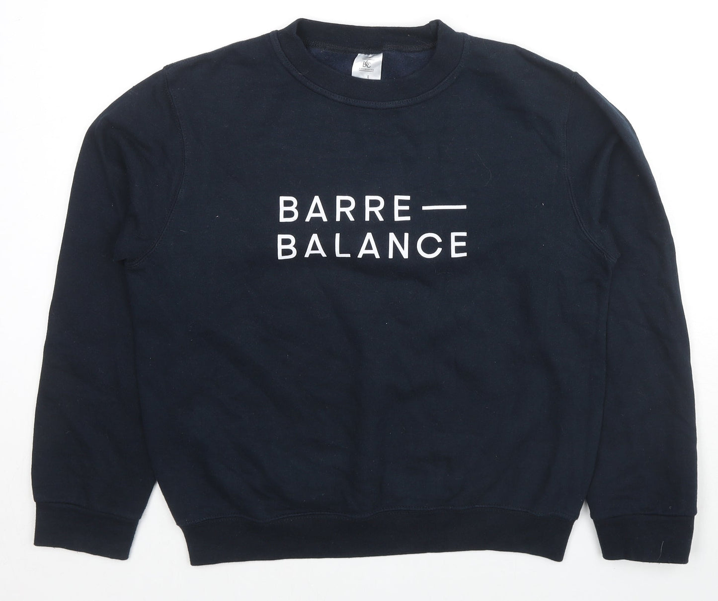 B&C Mens Silver Paisley Cotton Pullover Sweatshirt Size S - Barre Balance Unisex
