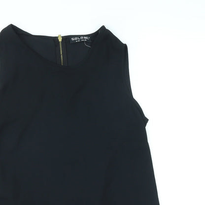 Womens UK Size 12 Select Black Basic T-Shirt